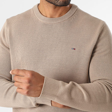 Tommy Jeans - Pull Essential 1787 Beige Foncé