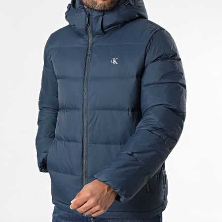 Calvin Klein - Doudoune Capuche RC518 Bleu Marine