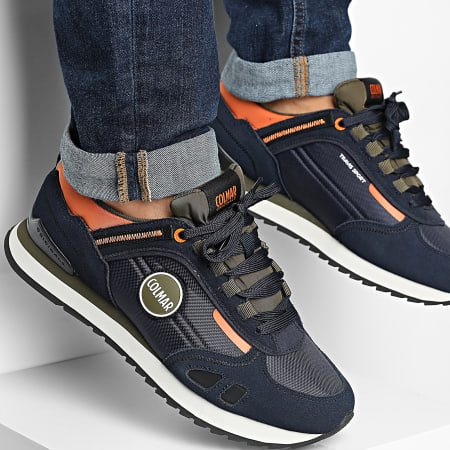 Colmar - Zapatillas Travis Sport Colors Azul Marino Verde Militar Naranja
