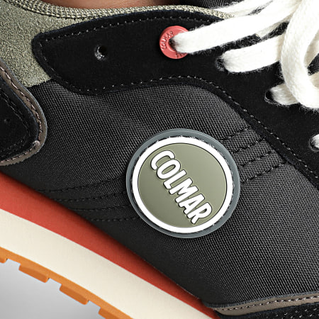 Colmar - Travis Block Sneakers Negro Verde Militar Naranja Ladrillo