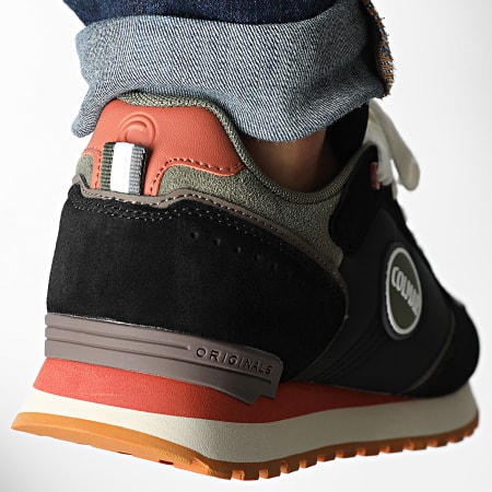 Colmar - Travis Block Sneakers Negro Verde Militar Naranja Ladrillo