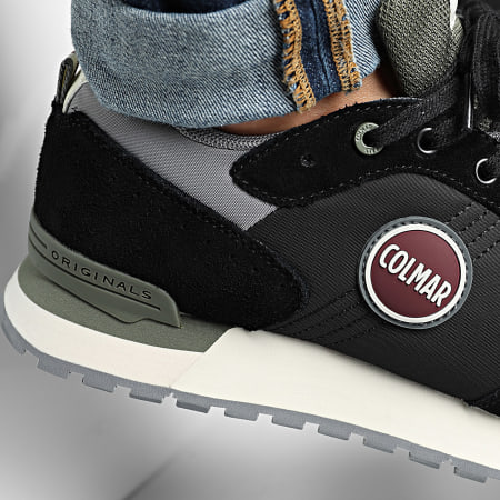 Colmar - Travis Authentic Zapatillas Negro Verde Militar Gris