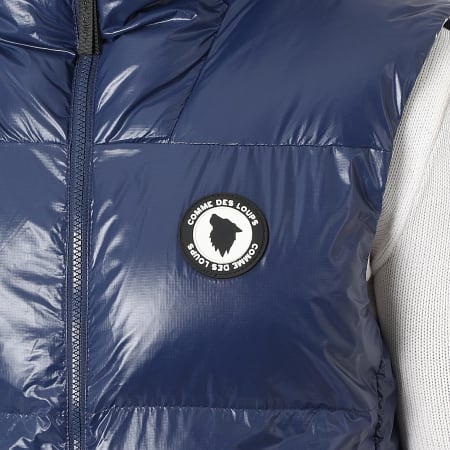 Comme Des Loups - Doudoune Capuche Chauffante Sans Manches Seoul Bleu Marine