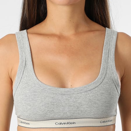 Calvin Klein - Brassière Femme QF8365 Gris Chiné