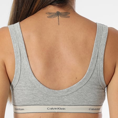 Calvin Klein - Brassière Femme QF8365 Gris Chiné