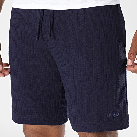 HUGO - Short Jogging Waffle Austin 50532023 Bleu Marine