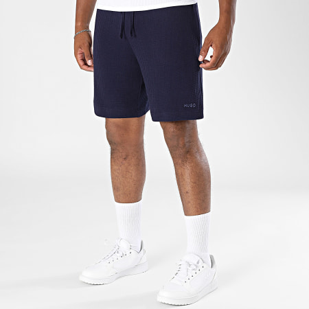 HUGO - Short Jogging Waffle Austin 50532023 Bleu Marine