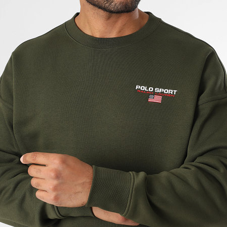 Polo Sport Ralph Lauren - Sweat Crewneck Logo Sport Vert Kaki Foncé