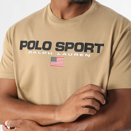 Polo Sport Ralph Lauren - Tee Shirt Logo Sport Beige Foncé