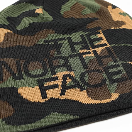 Highline Reversible Beanie Black Green Khaki Camel Camouflage
