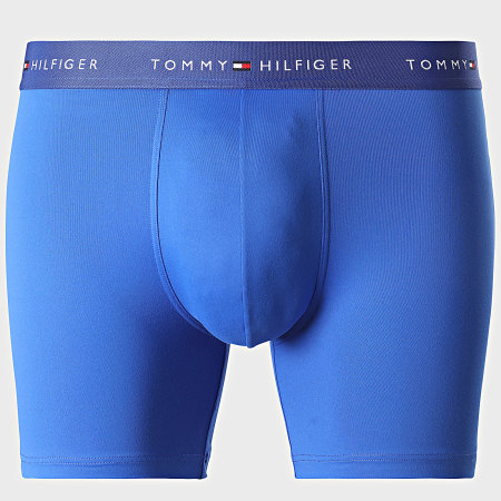 Tommy Hilfiger - Lot De 3 Boxers 3618 Bleu Marine Bleu Roi Bleu Clair