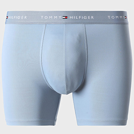 Tommy Hilfiger - Lot De 3 Boxers 3618 Bleu Marine Bleu Roi Bleu Clair