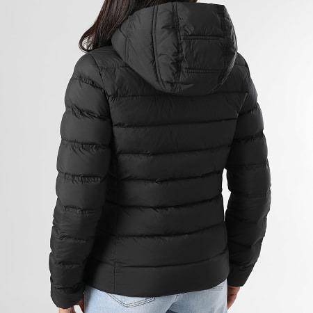 Tommy Jeans - Edredón con capucha y cremallera 1617 negro para mujer