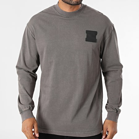 Uniplay - Tee Shirt Manches Longues Oversize 595 Gris Anthracite
