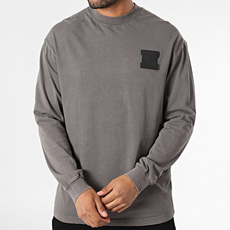 Uniplay - Tee Shirt Manches Longues Oversize 595 Gris Anthracite
