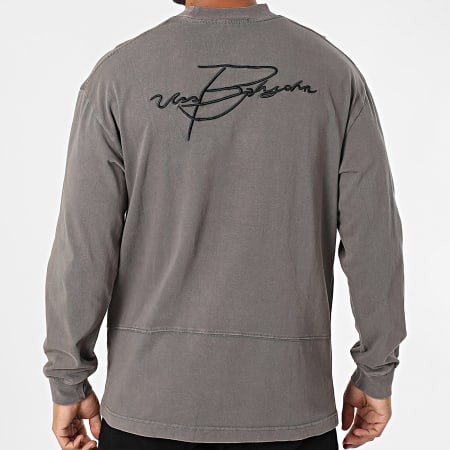 Uniplay - Tee Shirt Manches Longues Oversize 595 Gris Anthracite