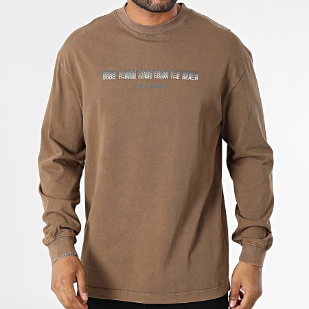 Uniplay - Tee Shirt Manches Longues Oversize 593 Marron