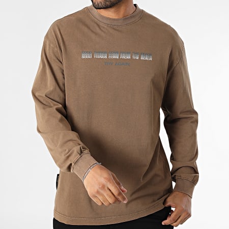 Uniplay - Tee Shirt Manches Longues Oversize 593 Marron