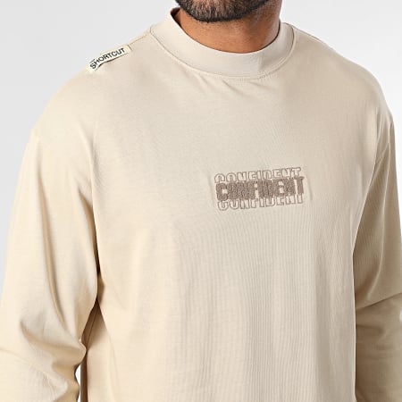 Uniplay - Tee Shirt Manches Longues Oversize 585 Beige