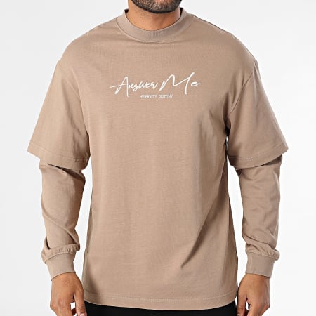 Uniplay - Tee Shirt Manches Longues Oversize 588 Beige Foncé