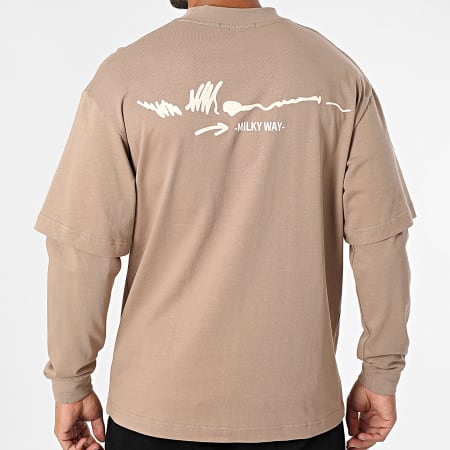 Uniplay - Tee Shirt Manches Longues Oversize 588 Beige Foncé