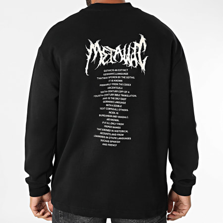 Uniplay - Sudadera oversize con cuello redondo 568 Negro