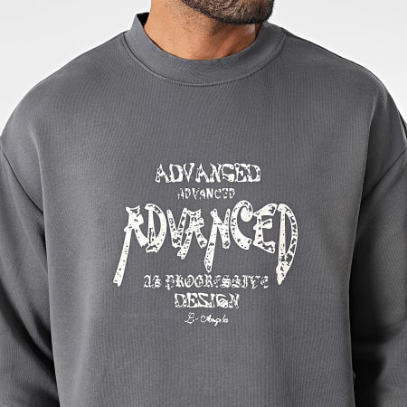 Uniplay - Sudadera oversize con cuello redondo 568 Gris antracita
