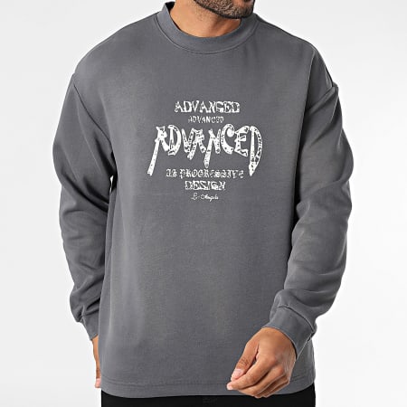 Uniplay - Sudadera oversize con cuello redondo 568 Gris antracita