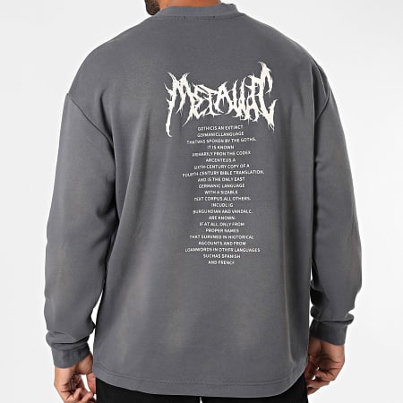 Uniplay - Sudadera oversize con cuello redondo 568 Gris antracita