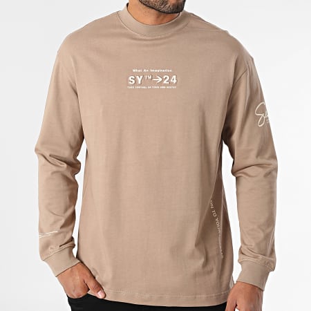 Uniplay - Tee Shirt Manches Longues Oversize 586 Beige Foncé