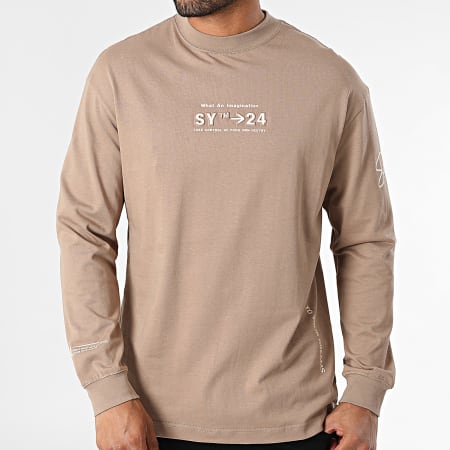 Uniplay - Tee Shirt Manches Longues Oversize 586 Beige Foncé