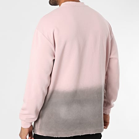 Uniplay - Sudadera oversize con cuello redondo 565 Rosa Gris Degradado