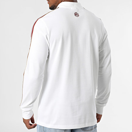 Adidas Performance - Polo a rayas de manga larga Arsenal Icon JM9396 Blanco