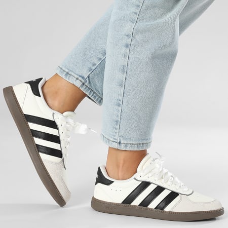 Adidas Performance - Breaknet Sleek Zapatillas Mujer JQ8253 Core Blanco Core Negro Gris Tres