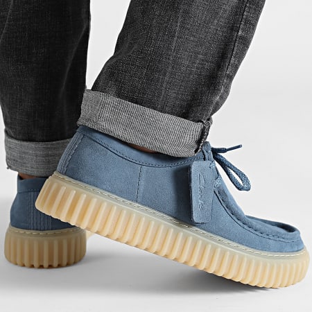 Clarks Torhill Lo Blue Suede shoes Ryses