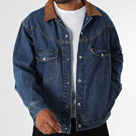 Levi's Giacca jeans blu dal taglio rilassato 002WN Ryses