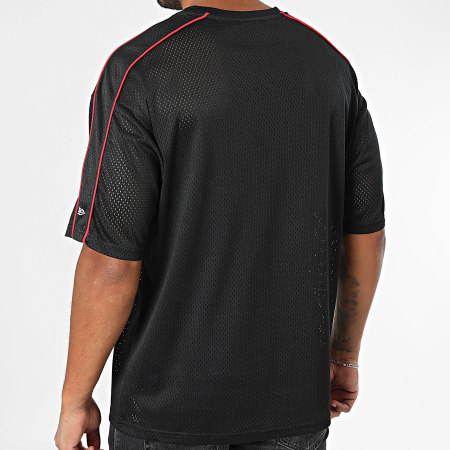 New Era - Tee Shirt Oversize Large NBA Piping Mesh Chicago Bulls 60684479 Noir