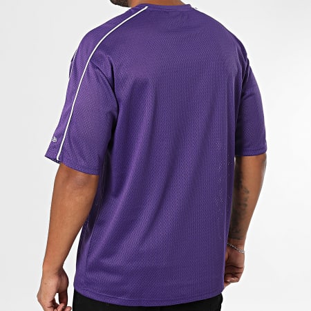 New Era - Tee Shirt Oversize Large NBA Piping Mesh LA Lakers 60684480 Violet