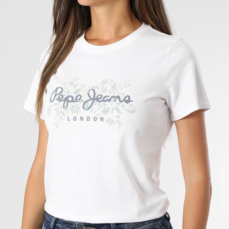 Pepe Jeans - Tee Shirt Femme Bero PL5000049 Blanc