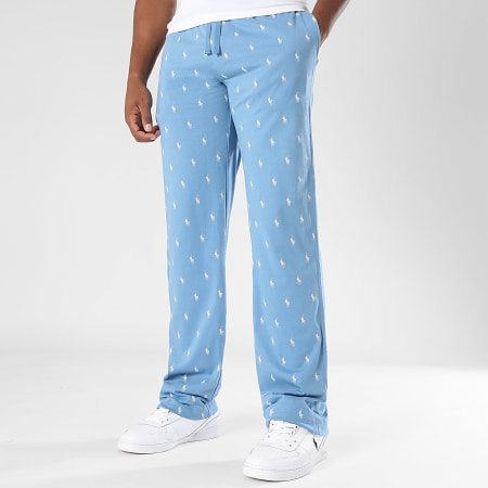 Polo Ralph Lauren - Pantalon Jogging All Over Player Bleu Clair