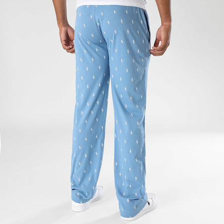 Polo Ralph Lauren - Pantalon Jogging All Over Player Bleu Clair