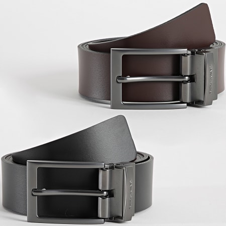 Redskins - Jacky Set di cinture reversibili nero marrone