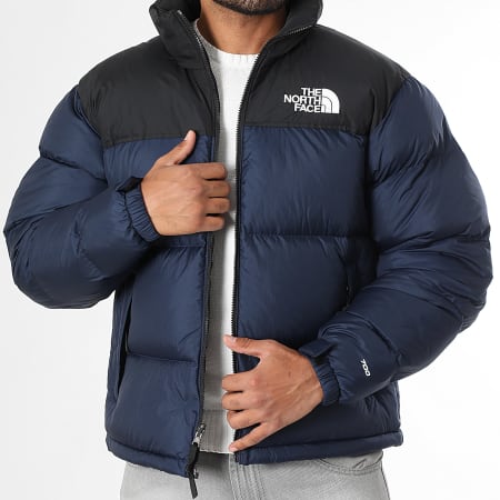 The North Face - Doudoune Capuche Retro Nuptse 1996 A3C8D Bleu Marine Noir