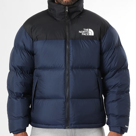 The North Face - Doudoune Capuche Retro Nuptse 1996 A3C8D Bleu Marine Noir