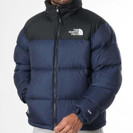 The North Face - Doudoune Capuche Retro Nuptse 1996 A3C8D Bleu Marine Noir