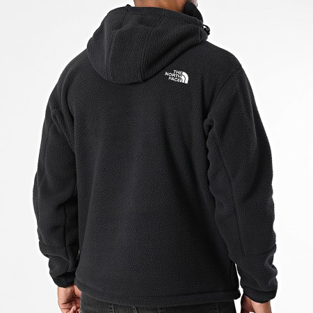 Sweat à Capuche Zippé Polaire Dye – Noir, XXX-Large, Neuf