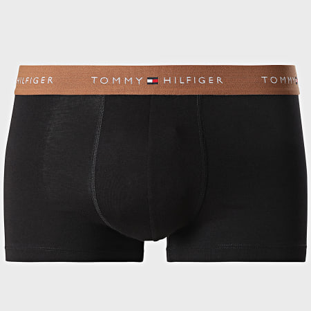 Tommy Hilfiger - Lot De 3 Boxers 2763 Noir Bleu Marine Vert Kaki Camel