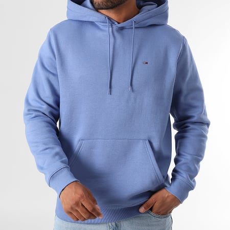 Tommy Jeans - Sweat Capuche Flag 0742 Bleu