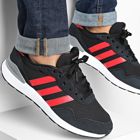 Adidas Sportswear - Baskets Run 60s 4.0 JR8571 Core Black Pure Ruby Grey Three