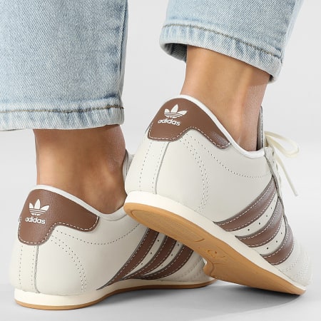 Adidas Originals - Mujer Taekwondo Encaje W JQ4311 Off White Preloved Marrón Goma 3 Sneakers